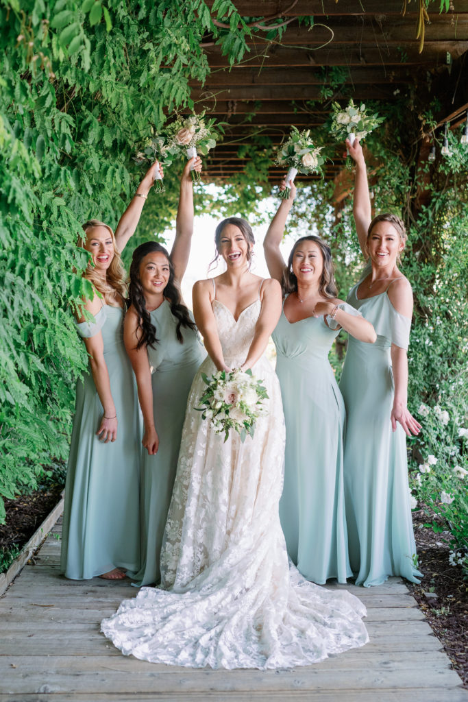 bridesmaids in temecula California at forever and always farm