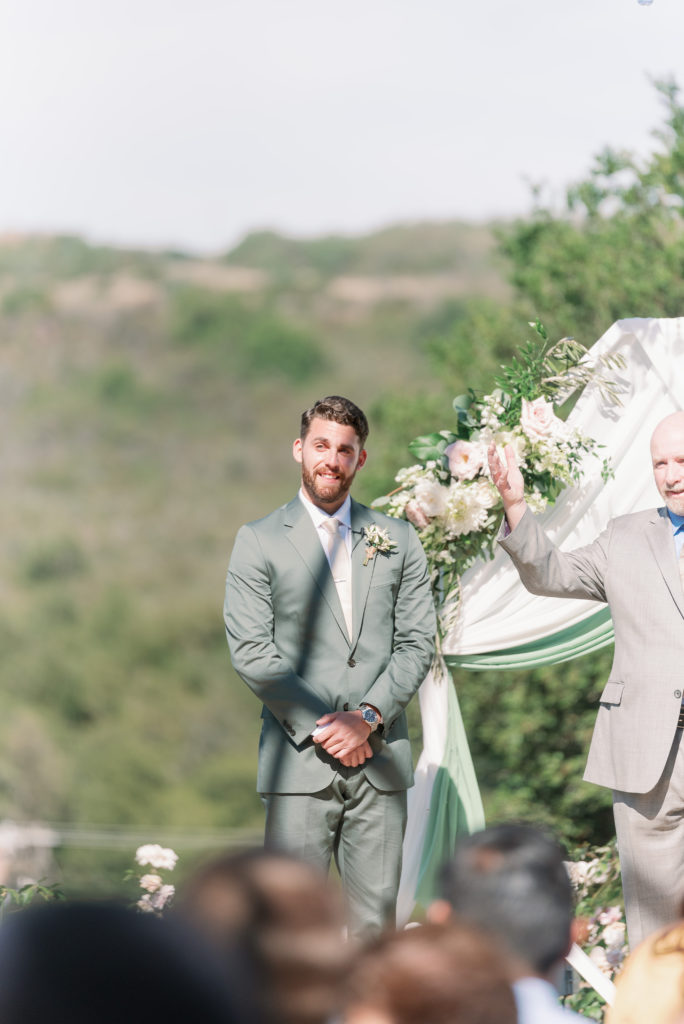 wedding ceremony in temecula California at forever and always farm