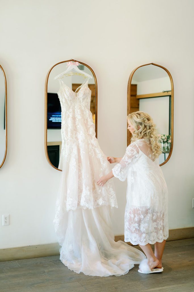 bride getting ready at galway downs Temecula California 
