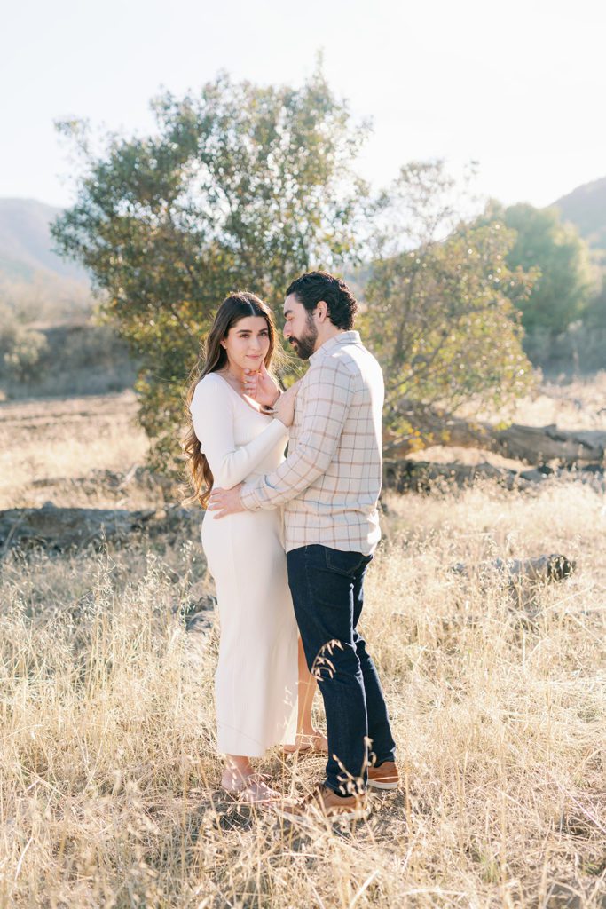 couple engagement photos with light and airy style Temecula California 