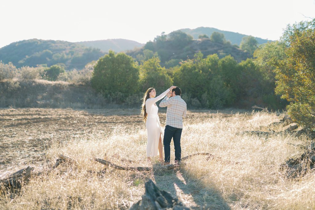 couple engagement photos with bright colorful editing style Temecula California 