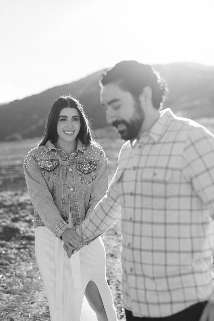 photo locations in corona California engagement photography in open field 